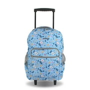 SPOSAC 19 Girls Rolling Backpack For School and Travel, Small Flower