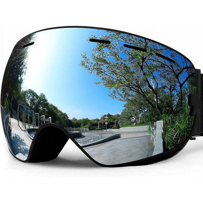 SPOSUNE Ski Goggles Over Glasses Snow Snowboard Goggle for Men Women Youth UV400 Anti Fog Snowmobile Goggles Walmart