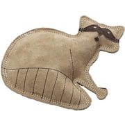 SPOT Dura-Fused Leather Raccoon Dog Toy for Moderate Chewers, Small & Medium Dogs, 7.25in