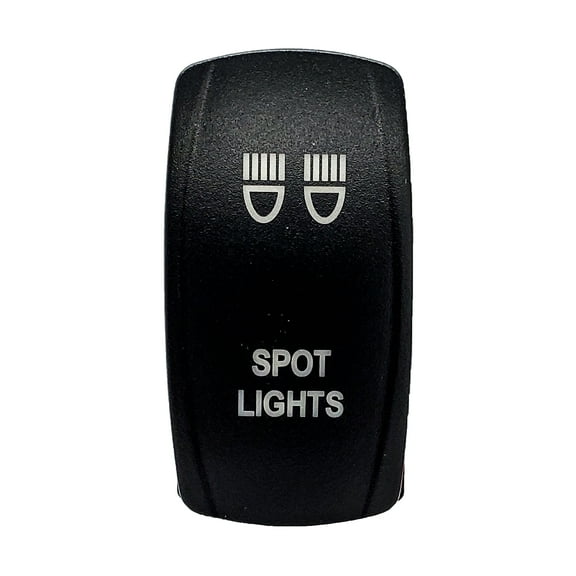 SPOT Light On/Off Rocker Switch 5-Pin SPST OZ-USA Laser Etch Blue LED Backlit Truck SUV Offroad Rzr Polaris RV UTV