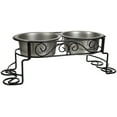 SPOT Mediterranean Double Diner AIF4 Elevated Pet Bowls Elevated Dog