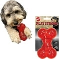 thumbnail image 1 of SPOT Play Strong Bone Durable TPR Dog Chew Toy for Aggressive Chewers, Virtually Indestructible Treat-Fillable Toy for Small and Medium Dogs & Puppies, 4.5 Inch, 1 of 15