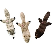 SPOT Skinneeez Squirrel Dog Toy Extreme Quilted, Durable, No-Stuffing, Diamond Stitched Fabric, 2 Squeakers, Ideal For Large & Medium Aggressive Puppies and Dogs, 23inch