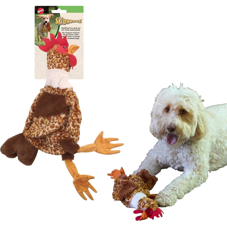 SPOT Skinneeez No Crinklers Stuffing-Free Chicken Plush Dog Toy