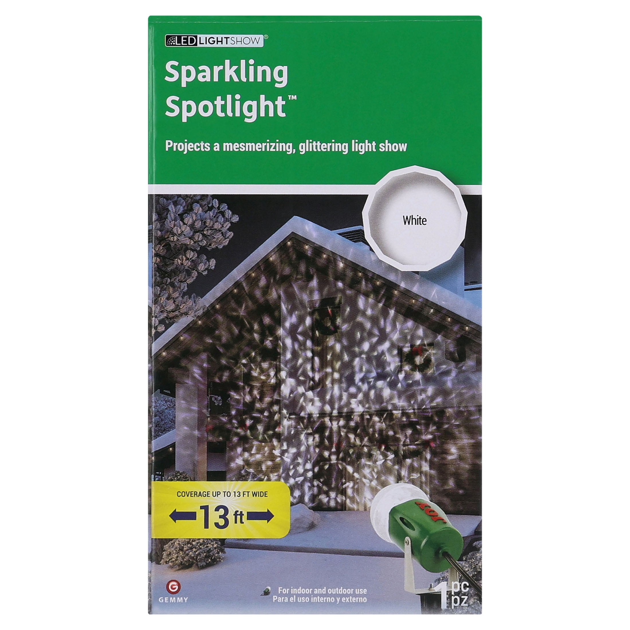 Christmas Holiday Lighting Projector Lights Sparkling White Spotlight