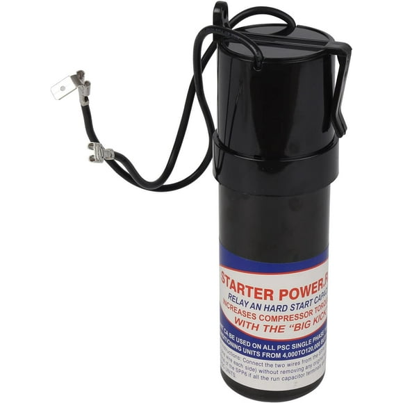 SPP6 Relay/Capacitor Hard Start Kit with 500% Increase Starting Torque for Air Conditioner - Compatible with HVAC Compressor Replaces SPP6, TJ90HS6,AP4502872,35702, DST-6, ERPP6, HS6, HS650