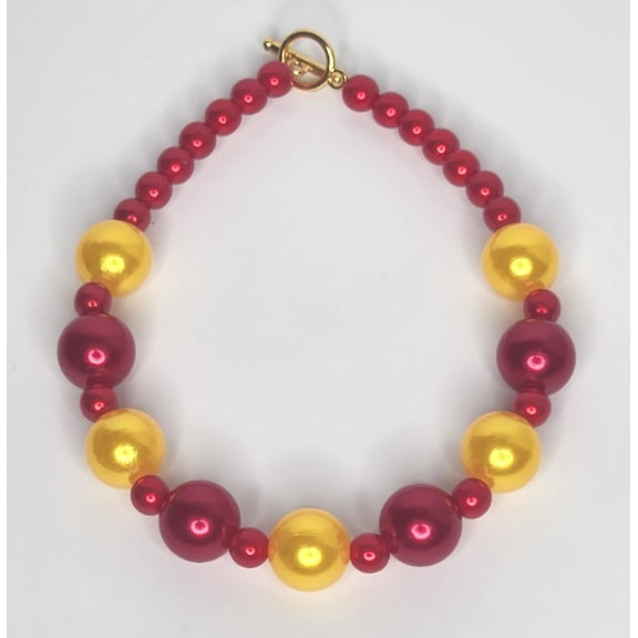 SPPB Christmas Pets Slip-On Cat Collar, Red, Gold, S\M