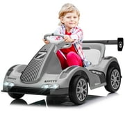 SPPTTY 12V Go Kart,Ride On Car for Boys Girls,Dual Drive Kids Toys Car with Remote Control and USB Port,Music&Story