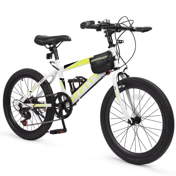 20-24 inch Bike,6-Speed Mountain Bike for Men Women Boys Girls,Comfort Saddle,Yellow