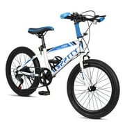 SPPTTY 20-24 inch Bike,6-Speed Mountain Bike for Men Women Boys Girls,Comfort Saddle，Blue