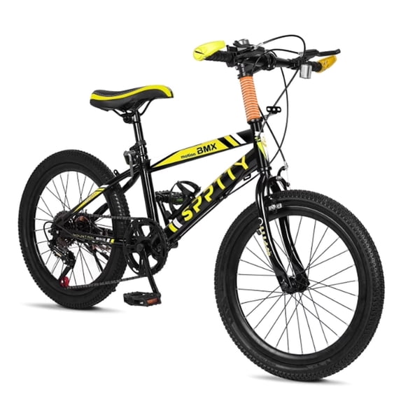 20-24 inch Bike,6-Speed Mountain Bike for Men Women Boys Girls,Comfort Saddle,Yellow