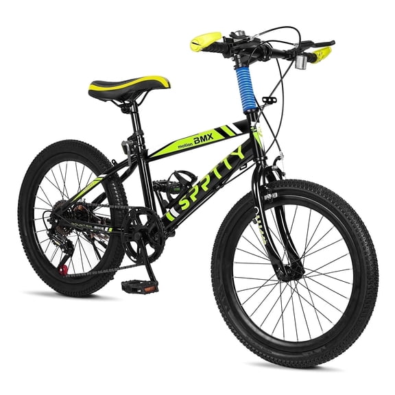 20-24 inch Bike,6-Speed Mountain Bike for Men Women Boys Girls,Comfort Saddle,Yellow