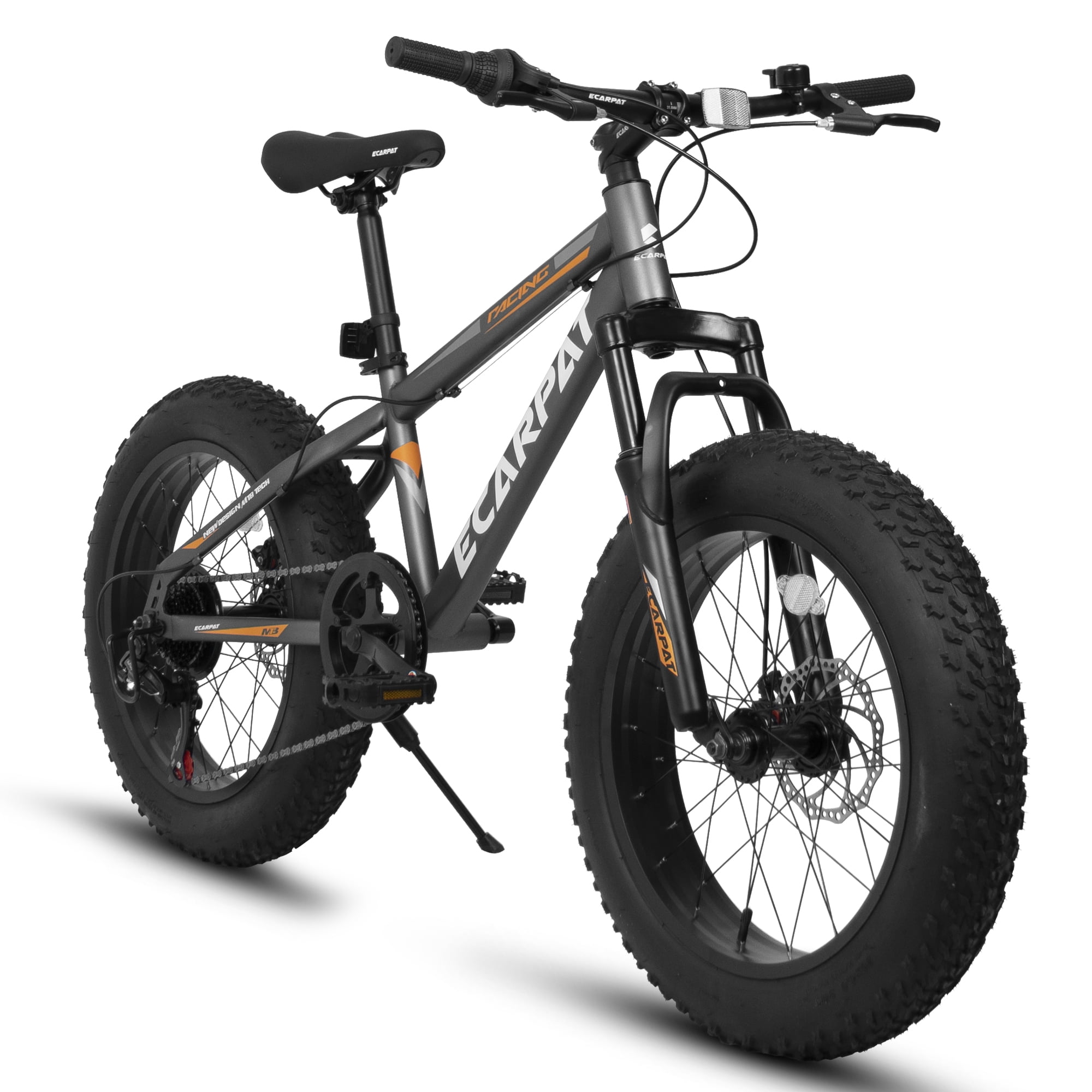 SPPTTY 20 Inch Fat Tire Bike Adult/Youth Full Shimano 7 Speed Mountain Bike, Dual Disc Brake