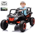 thumbnail image 1 of SPPTTY 24V Ride on Toys with Remote Control,4WD Ride on Car for Kids, Electric UTV with PU Leather 2 Seater,3-8Years, 1 of 10