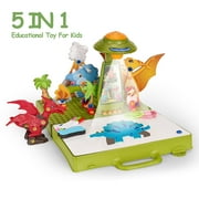SPPTTY 5 in 1 Drawing Projector,3D 3D Dinosaur Puzzle,Storage Box Design,Educational Toy for Kids