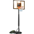 thumbnail image 1 of SPPTTY Youth Portable Basketball Hoop & Goal, 10FT Adjustable Height, 44 Inch Shatterproof PC Backboard Fillable Base with 2 Wheels & Sand Bags for Indoor Outdoor, 1 of 7
