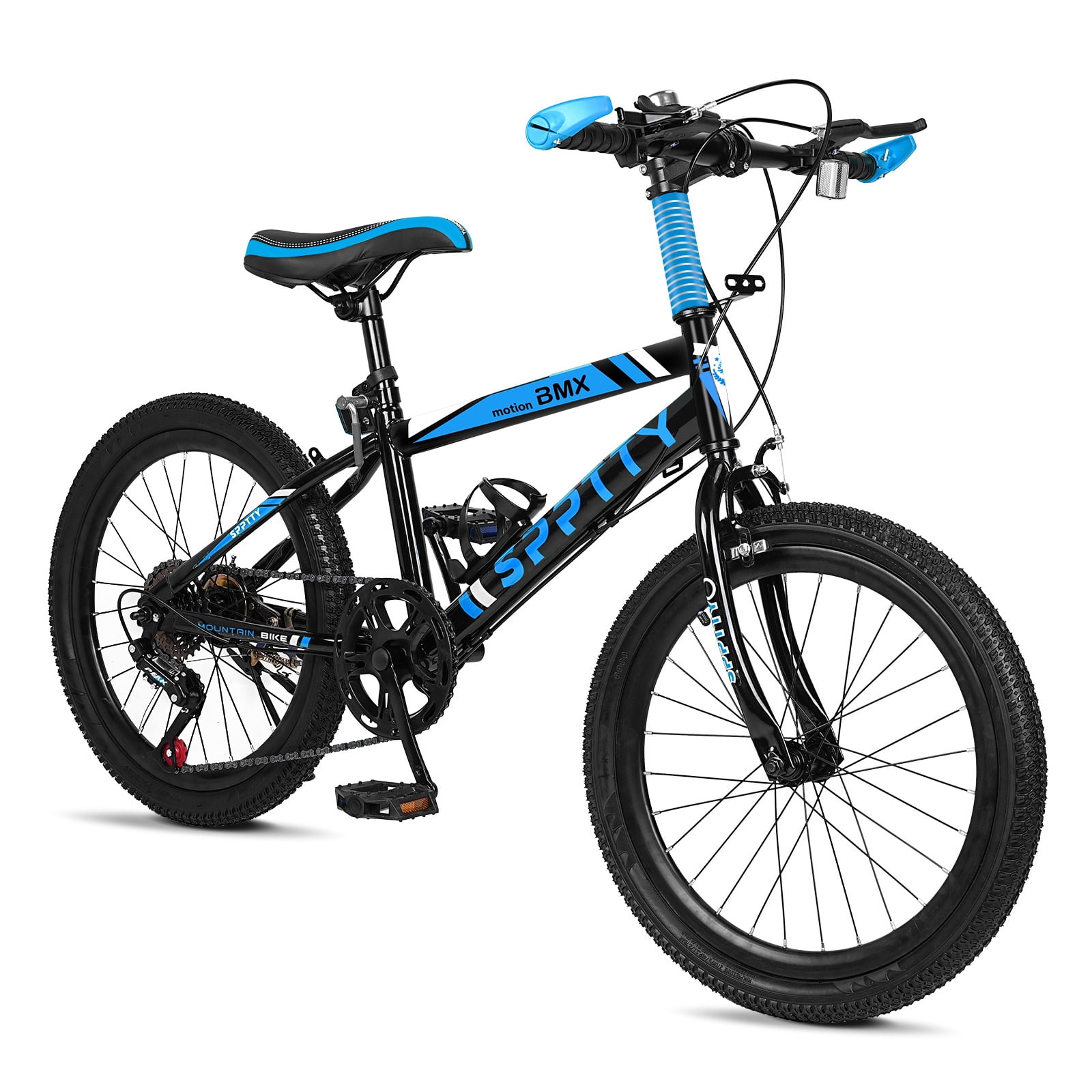 iRerts 20 Kids Bike for 8 12 Year Olds Boys Girls Gears Shimano 7 Speed Mountain Bike for Kids Children Bicycle with Adjustable Seat Saddle Steel Frame Girls Boys Sports Bikes with V Brake