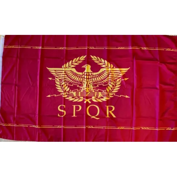 SPQR ANCIENT ROMAN EMPIRE RARE FLAG Premium 100D Woven 3x5 3'x5' Flag ...