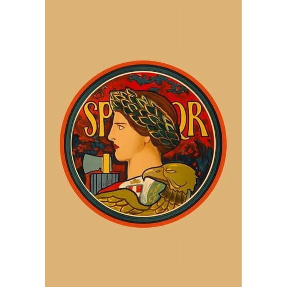SPQR - Emblem of Italy- Fine Art Canvas Print (20" x 30")