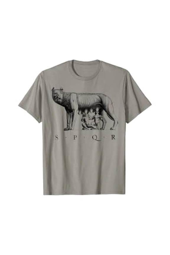 SPQR Roman T-Shirt Rome wolf Romulus Remus, Unisex T-Shirt