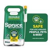Spruce Weed & Grass Killer Manual Spray Starter Kit, 64 oz. - Safe for People, Pets & Bees