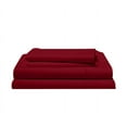 thumbnail image 1 of SPREAD COMFO 1000 TC 100% Egyptian Cotton Solid Bed Sheets, Luxurious Soft Quality 4Pc Sheet Set - 1 Fitted Sheet, 1 Flat Sheet & 2 Pillowcase - Burgundy , Queen, 1 of 4