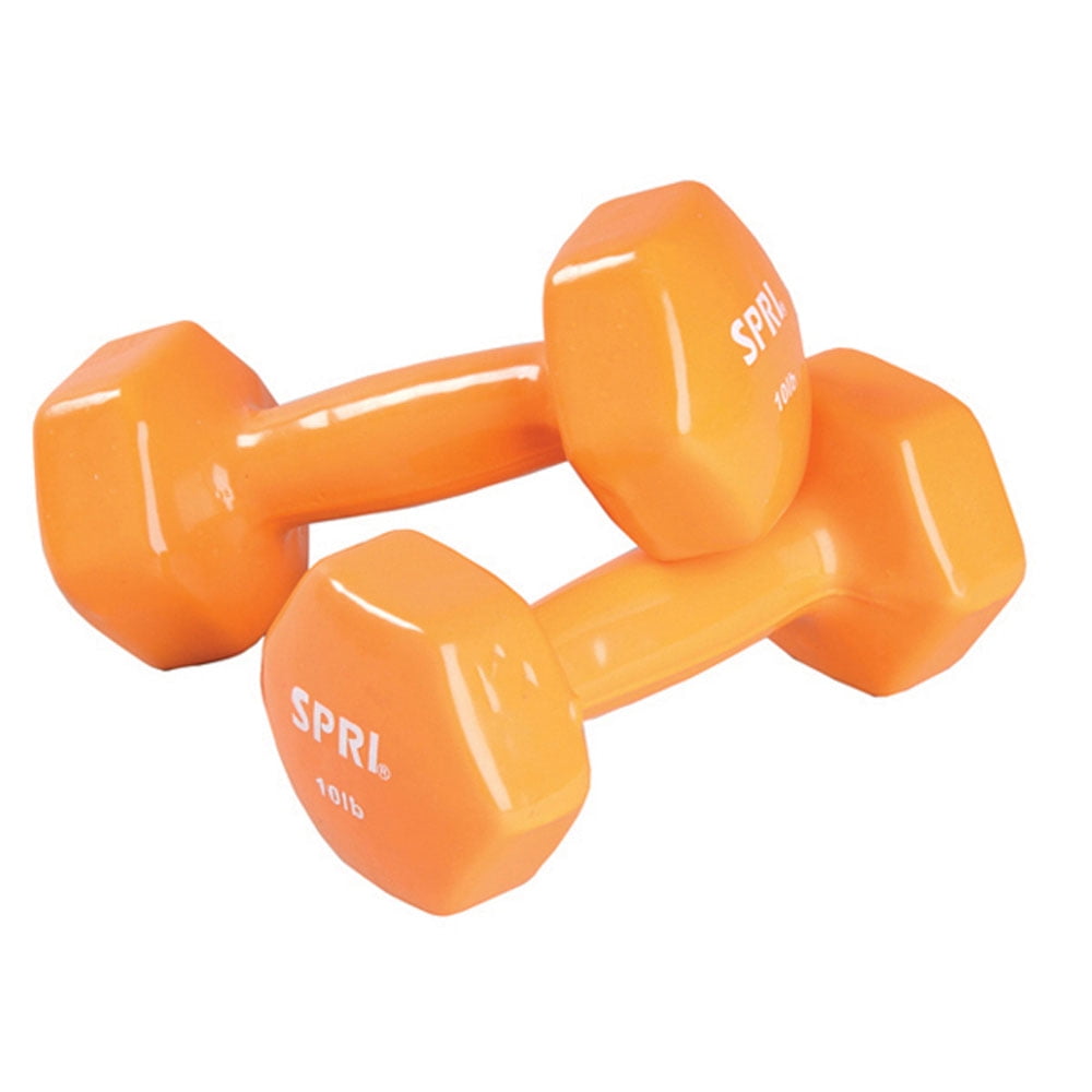 Spri deluxe vinyl dumbbells hot sale