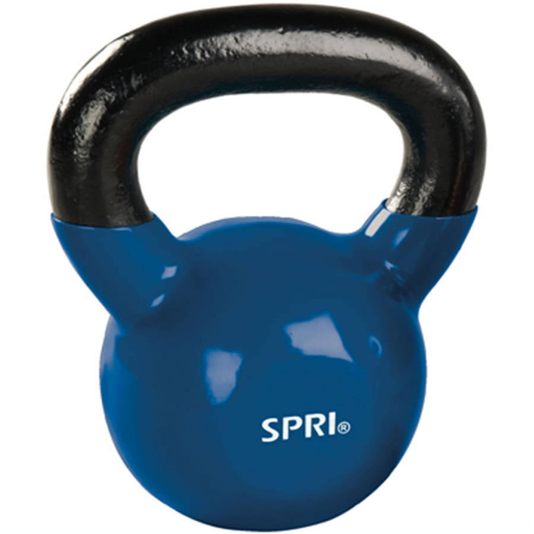 SPRI Deluxe Vinyl Kettlebell, 18 lbs, Single