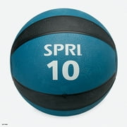 SPRI Medicine Exercise Ball, 10lb Weighted Ball, Rubber