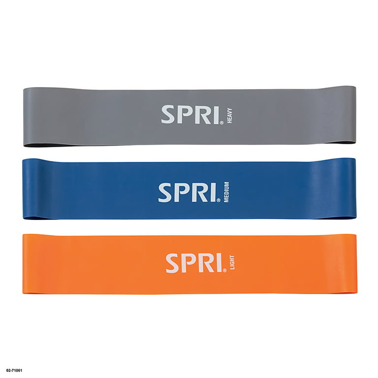 SPRI Standard Loop Bands 3-Pack - Resistance Band Kit Set, 3 Levels of  Resistance - Exercise Bands for Strength Training, Flexibility, & Body  Workout