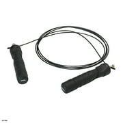 SPRI Performance Steel Cable Jump Rope, Black, 9 feet