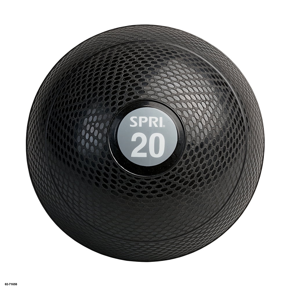 SPRI Slam Ball, Weighted Exercise Fitness Ball, 20lb, Black