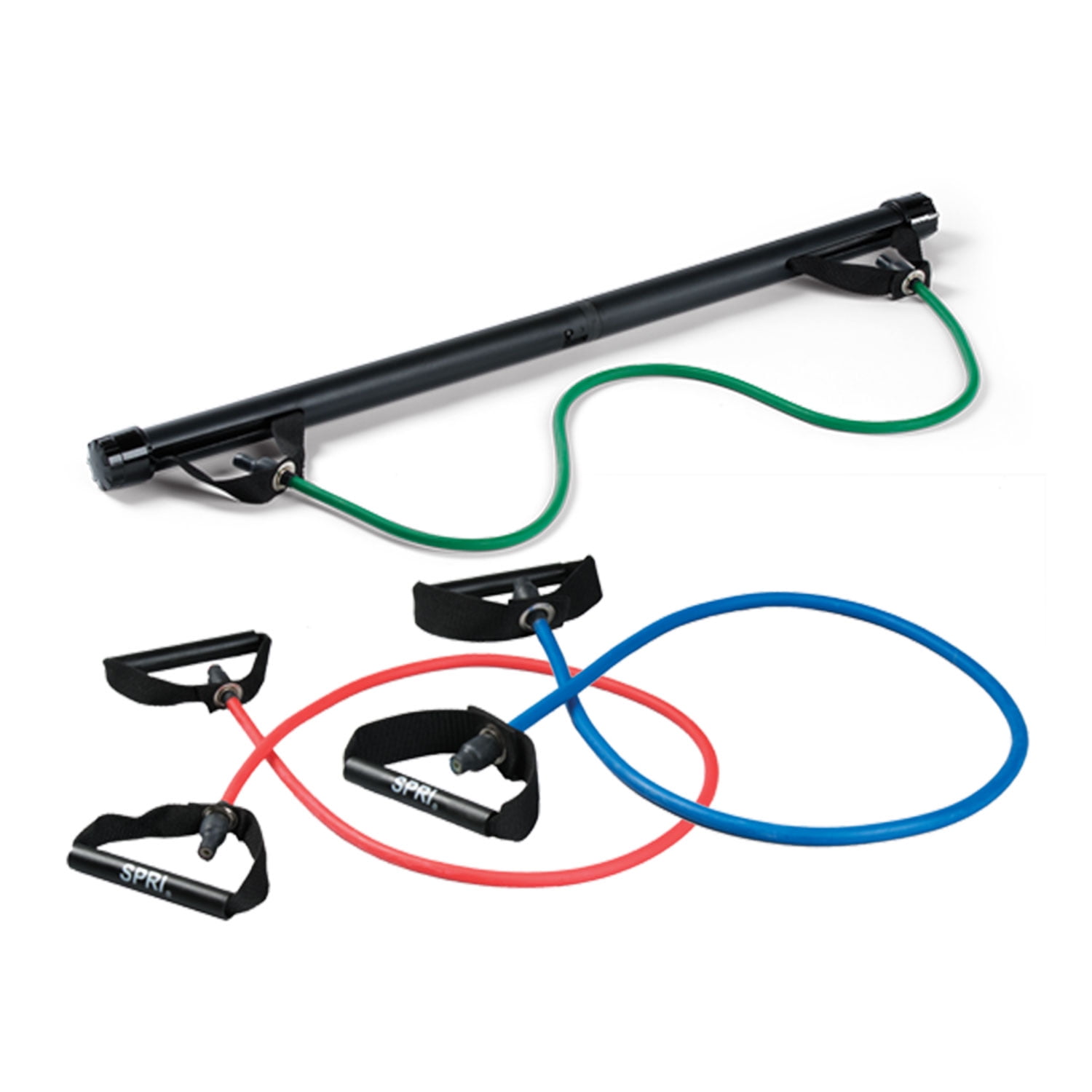 SPRI Xercise Bar Kit Includes Xercise Bar 3 Xertubes