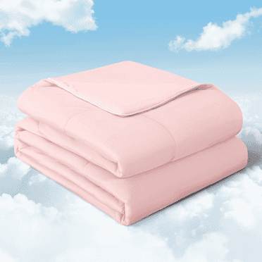 SPRINDAY Cooling Comforter Queen Size, All Season Reversible Pink Cooling Comforter, Breathable Lightweight Comforter for Hot Sleepers.90''x90''