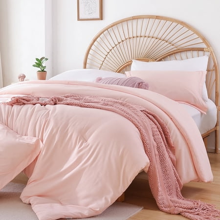 SPRINDAY King Size Comforter Set For Adult, 3 Piece Blush Red Bedding Comforter Sets For All Season price history and forecast - SPRINDAY SD-Blush-K