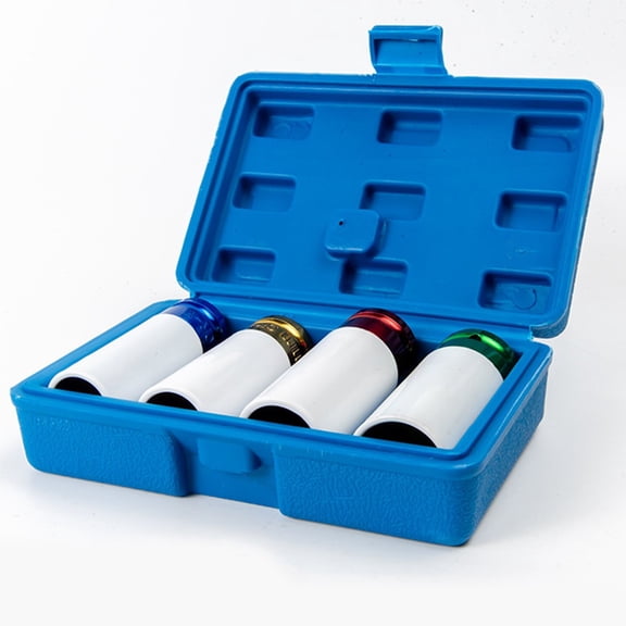 SPRING 1/2" Alloy Pneumatic Wrench Set 17/19/21/22Mm Wheel Nut Deep Iimpact Socket Wheel Maintenance Car Repair Tool Set