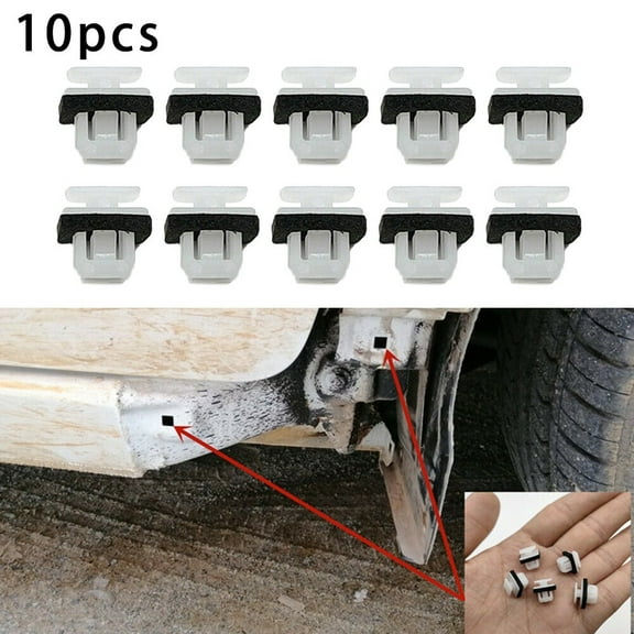 SPRING 10*Car Sill Moulding Side Skirt Trim Clips for