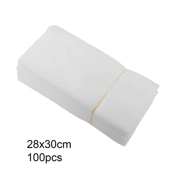SPRING 100Pcs Plant Growth Bags - Non-Woven Nursery Bags For Home Garden (White)