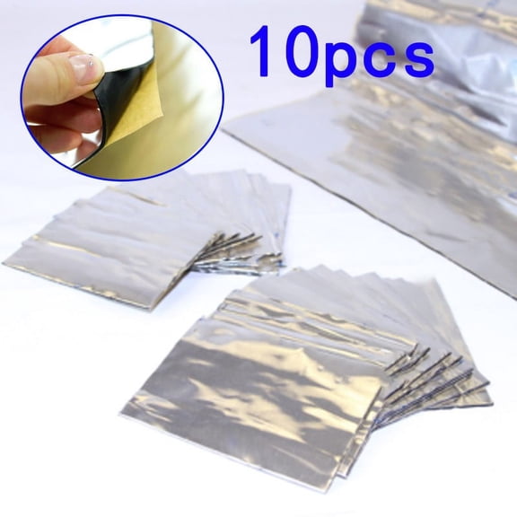 SPRING 10X Butyl Rubber + Aluminum Sheet Car Audio Isolation Panel Damping Audio Sound Insulation Shock Absorber Car Accsesories