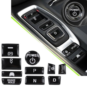 10-Pack Interior Gear Shift & Button Cover Trim For Honda Accord 2018-2022 – Black Rubber