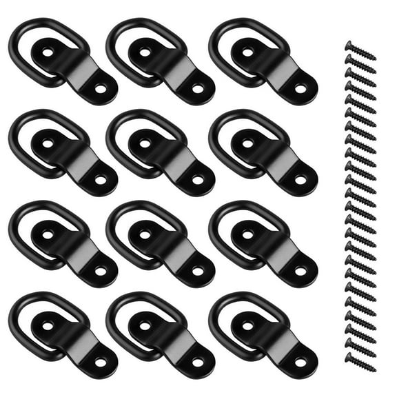 SPRING 12Pcs D Type Pull Tab Buckle Door Buckle Cargo Trailer Anchor Point Fixing For Fruck For Vessel Car Accessories