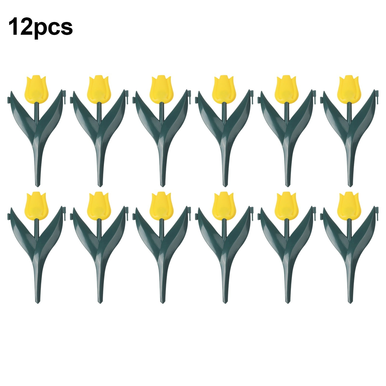 SPRING 12Pcs Plastic Tulip Garden Fence For Outdoor Landscape Edging Decoration