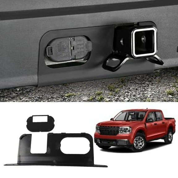 SPRING 1Pc 4/7-Pin Auto Trailer Hitch Cover Cap Plastic For Ford For Maverick 2022-2025 Accessories For 4-Pin And 7-Pin Connectors
