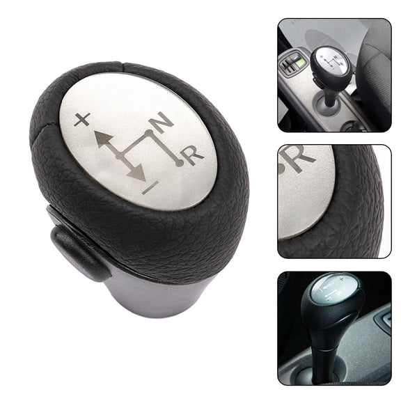 SPRING 1pc Automatic Gear Shift Knob Shifter Lever Head Fit Black +Silver For Smart 451 07-2018 450 Gear Shift Gear Head Knob