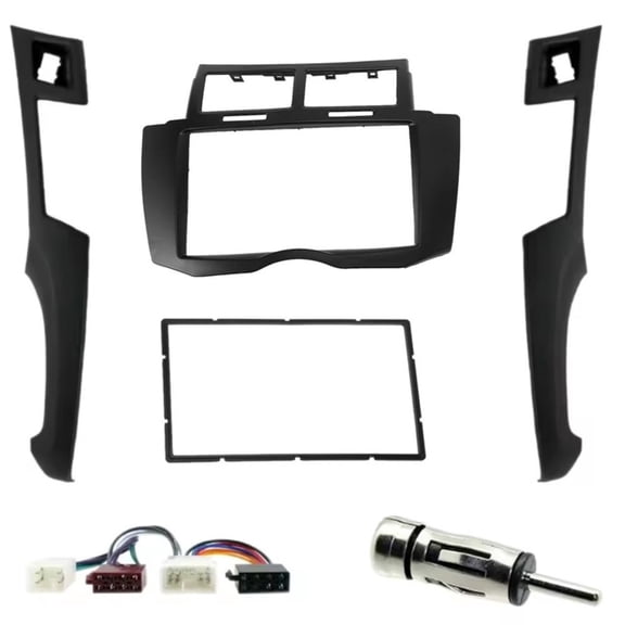 SPRING 2 Din Car Radio Stereo Frame Trim Kit For Yaris For Vitz For Platz 2005-2011 Car Radio Dashboard Dvd Frame Installation Kit