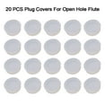 SPRING 20 PCS Flute Key Plugs Plug Soft Rubber Sound Hole Plug Covers