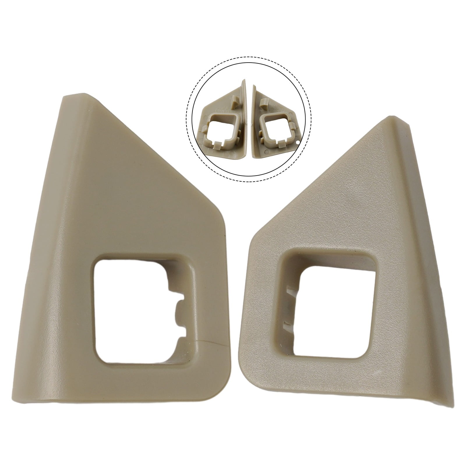 40pcs Rivets Plastique Beige 8mm - Clips Fixation Voiture Camion Aile Bouclier - Sourcing Map