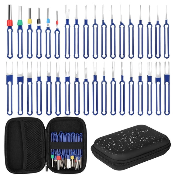 SPRING 36-Piece Terminal Removal Tool Kit Stainless Steel Depinning Set for Automotive Electrical Connector Pin Extraction