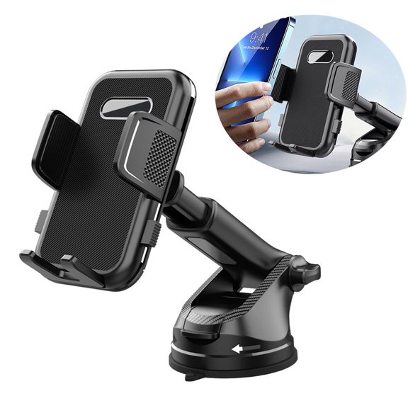SPRING 360 Degree Adjustable Car Phone Holder With Suction Cup For Easy Access