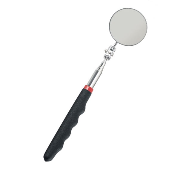 SPRING 360 Retractable Telescopic Inspection Detection Lens Round Mirror Pocket Clip